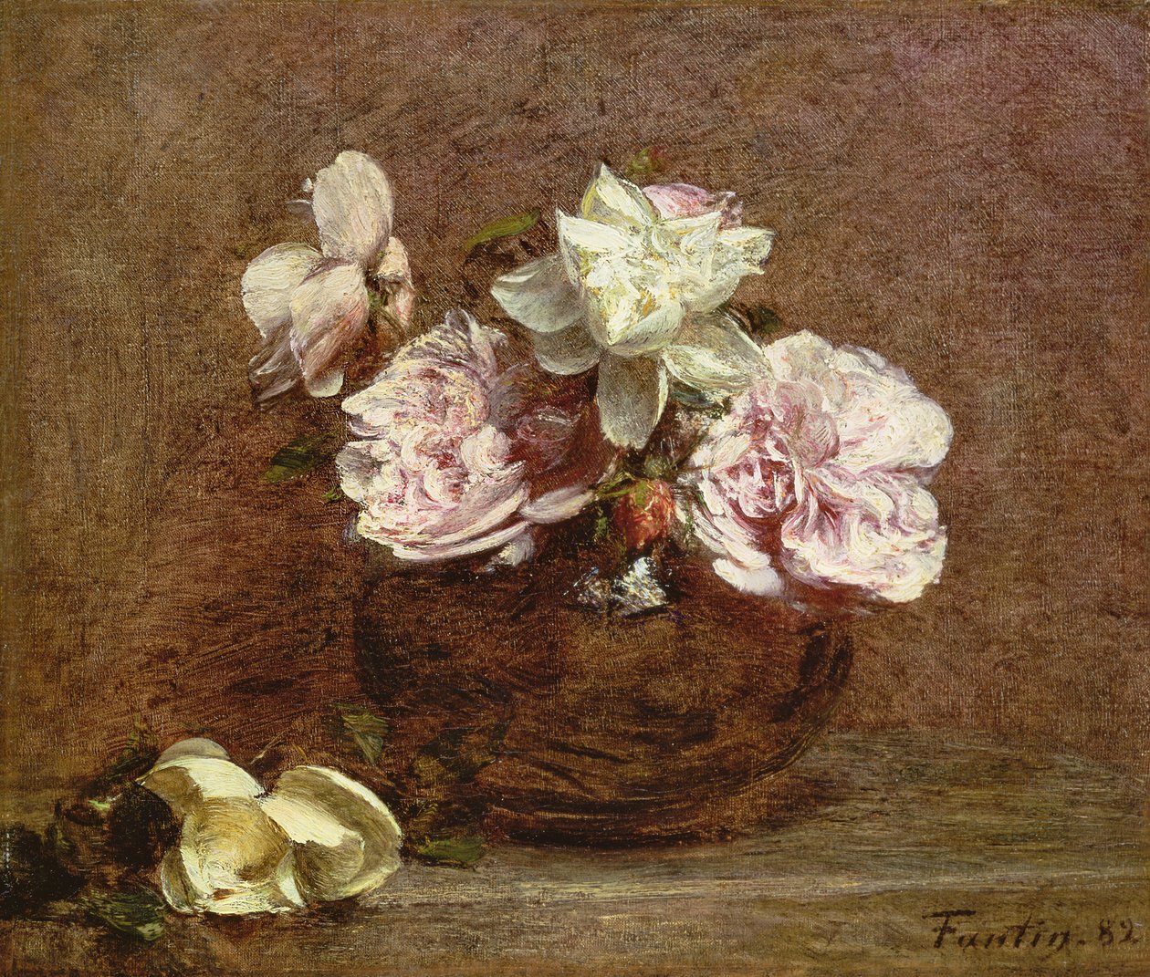 Nizzan ruusut, 1882 tekijältä Ignace Henri Jean Fantin Latour