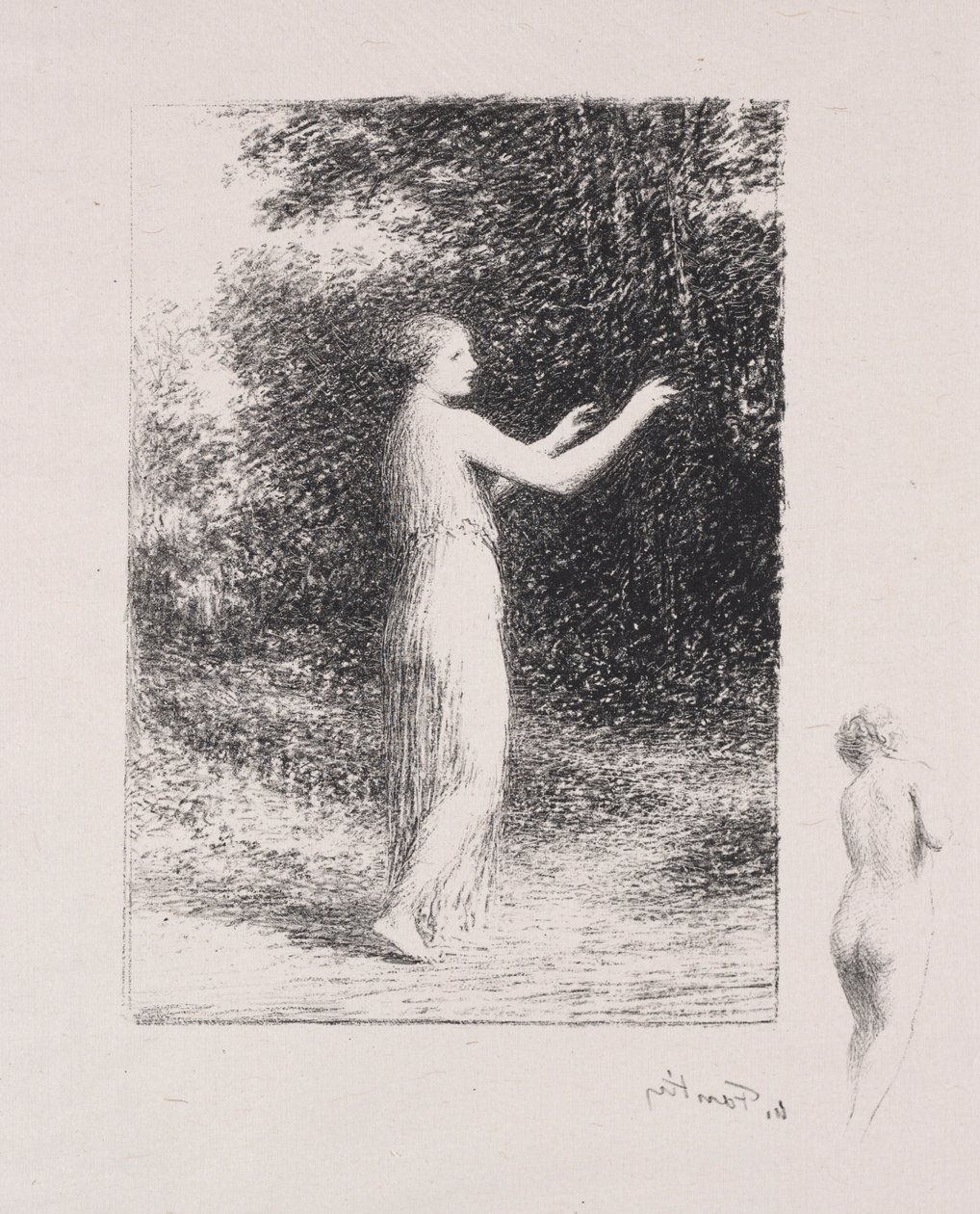 Kerjäläinen. tekijältä Ignace Henri Jean Fantin Latour