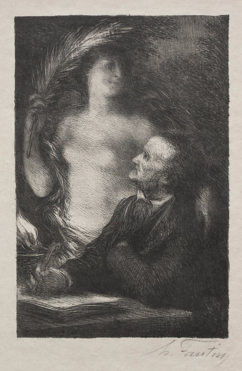 Muse, 1887. tekijältä Ignace Henri Jean Fantin Latour