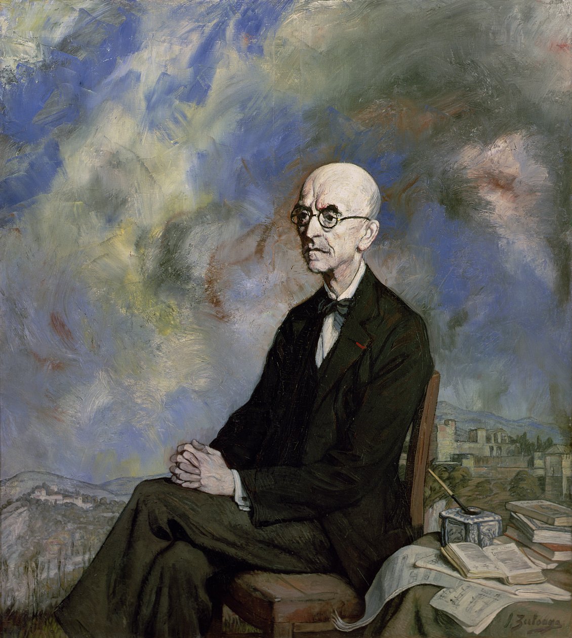 Manuel de Fallan (1876-1946) muotokuva 1932 tekijältä Ignacio Zuloaga y Zabaleta