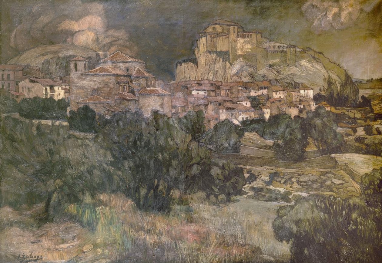 ALQUEZAR – OLEO / LIENZO – 139X199 CM tekijältä Ignacio Zuloaga y Zabaleta