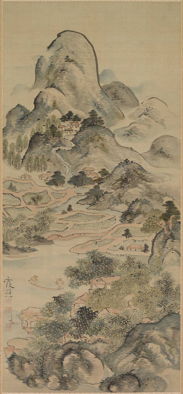 Kalastus keväällä, 1700-luku. tekijältä Ike Taiga
