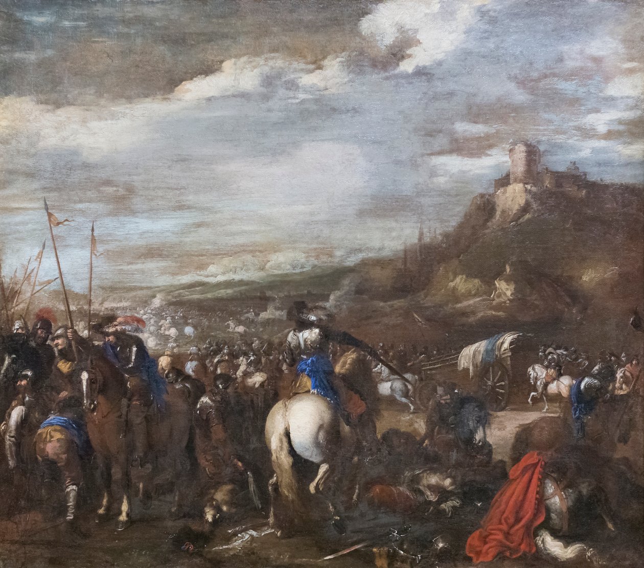 Taistelu tekijältä Il Borgognone (1628 79)