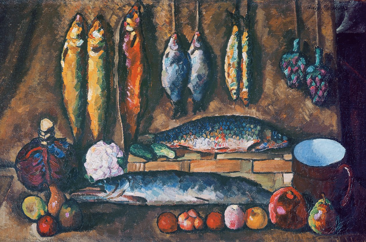 Asetelma, n. 1910 tekijältä Ilya Ivanovich Mashkov