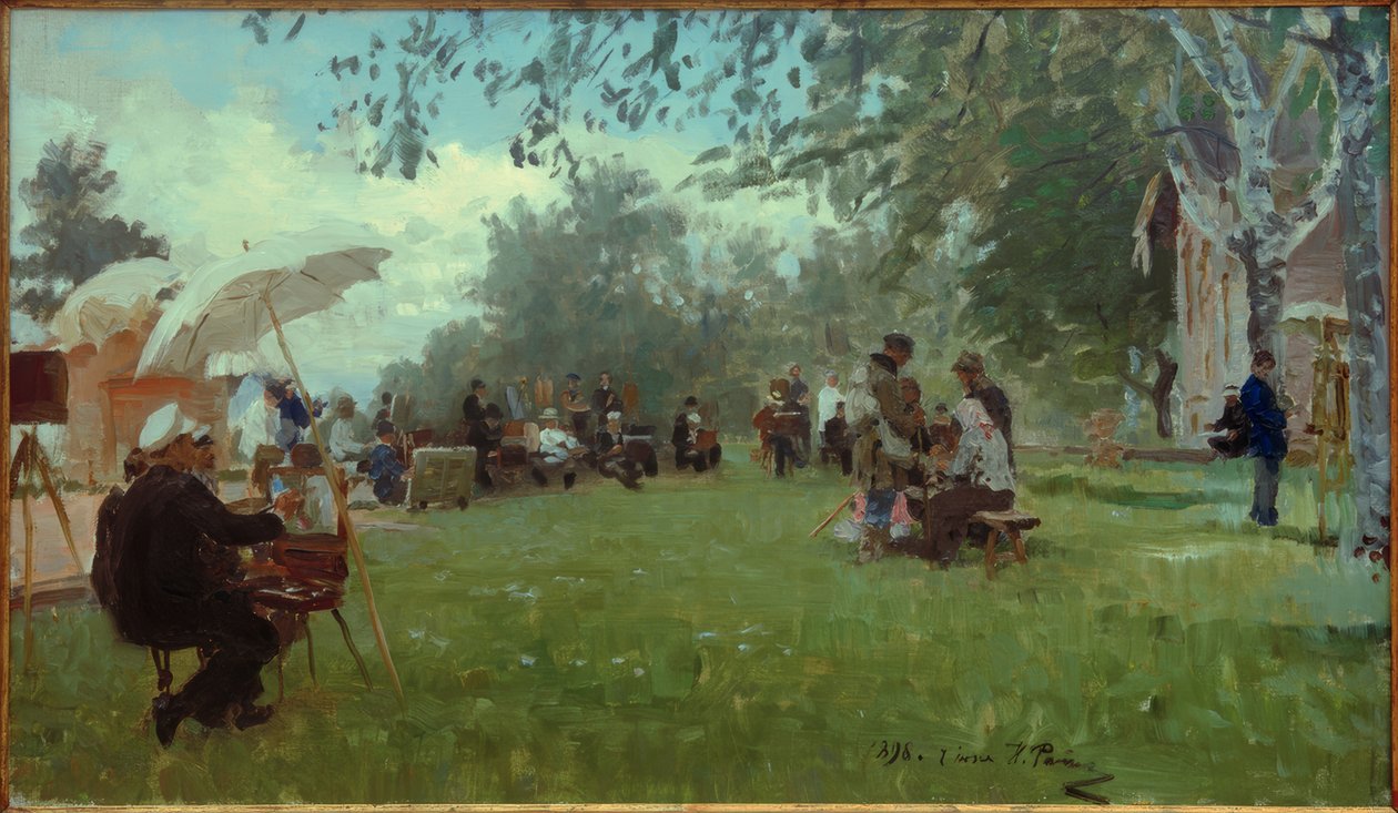 Akatemian dachassa tekijältä Ilya Efimovich Repin