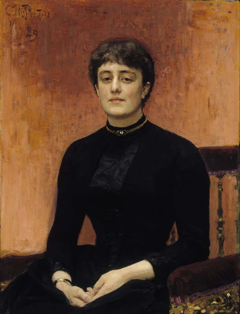 Muotokuva Elizaveta Zvantsevasta 1864-1921 tekijältä Ilya Efimovich Repin