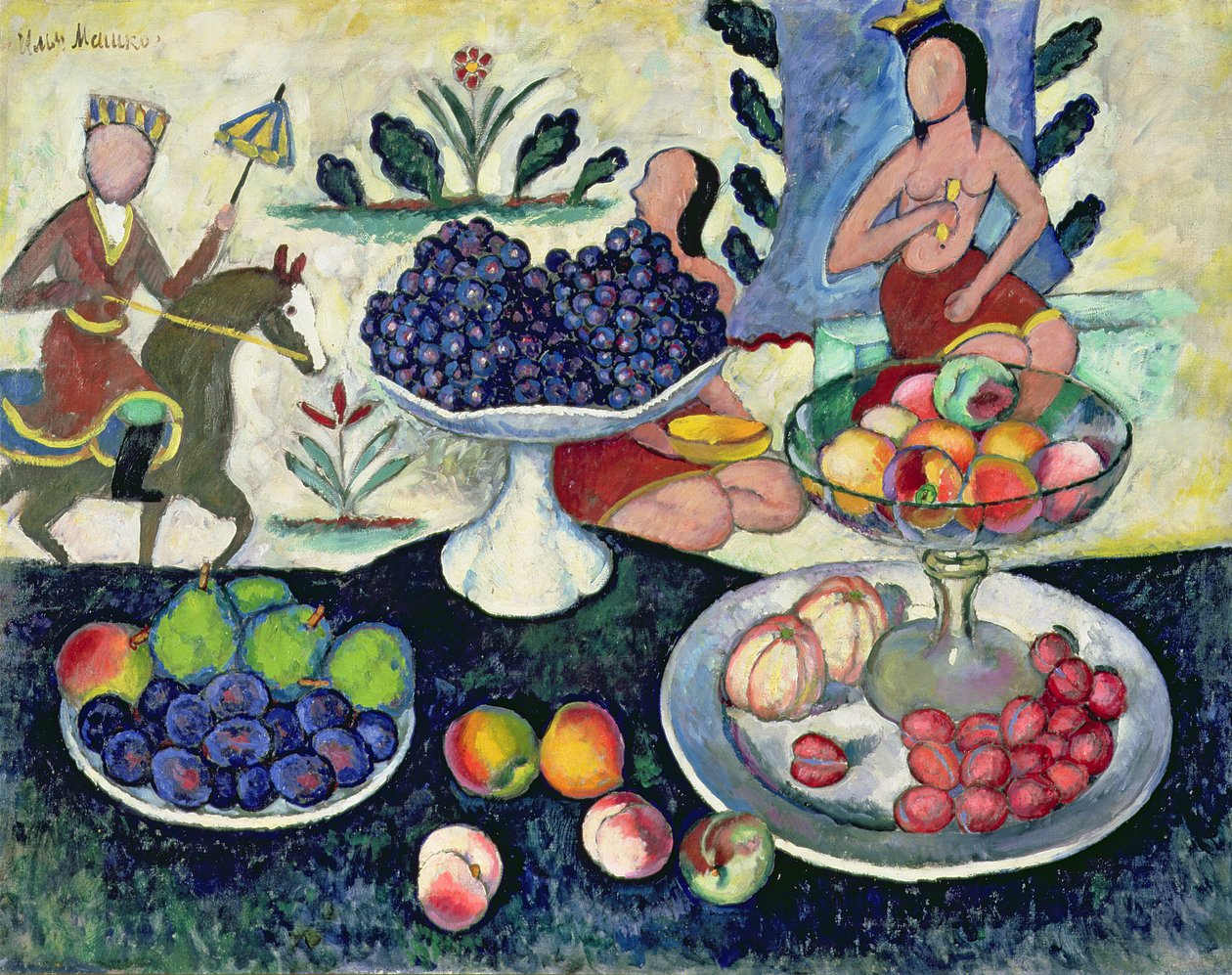 Hedelmien asetelma, 1913 tekijältä Ilya Ivanovich Mashkov