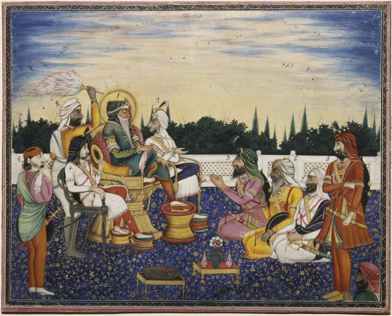 Maharaja Ranjit Singh, 1841. tekijältä Imam Bakhsh Lahori