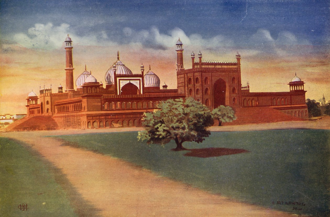 Jama Musjid, Delhi (värikuva) tekijältä Indian photographer