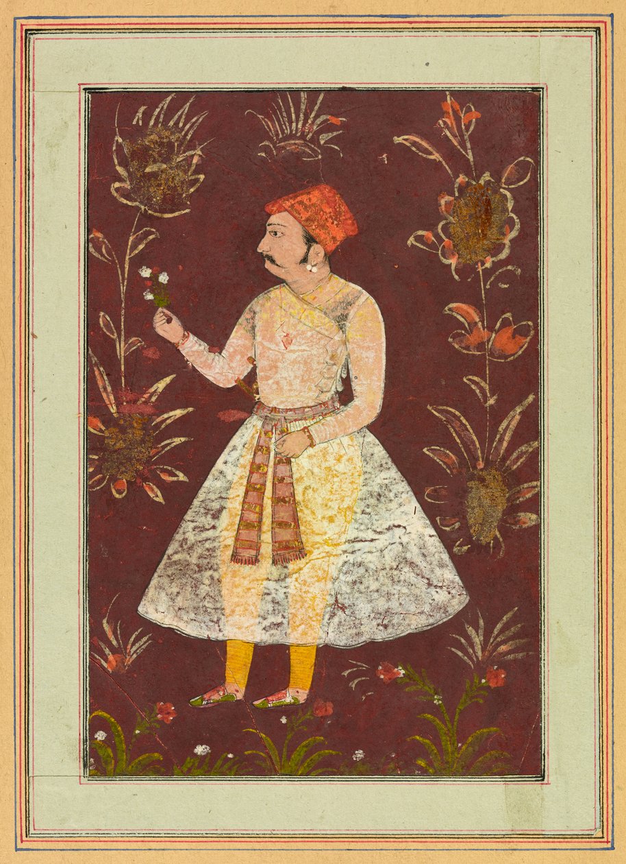 Rajput aatelismies, noin 1630-1640 tekijältä Indian School