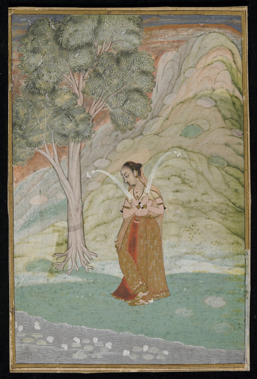 Gauri Ragini, Käsikirjoitusfolio, 1700-luvun loppu tekijältä Indian School