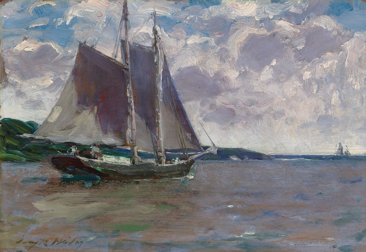 Outward Bound (öljy paneelissa) tekijältä Irving Ramsay Wiles