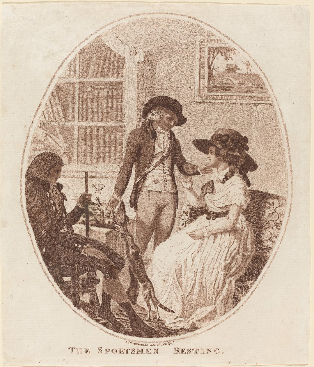 Urheilijat lepäämässä tekijältä Isaac Cruikshank