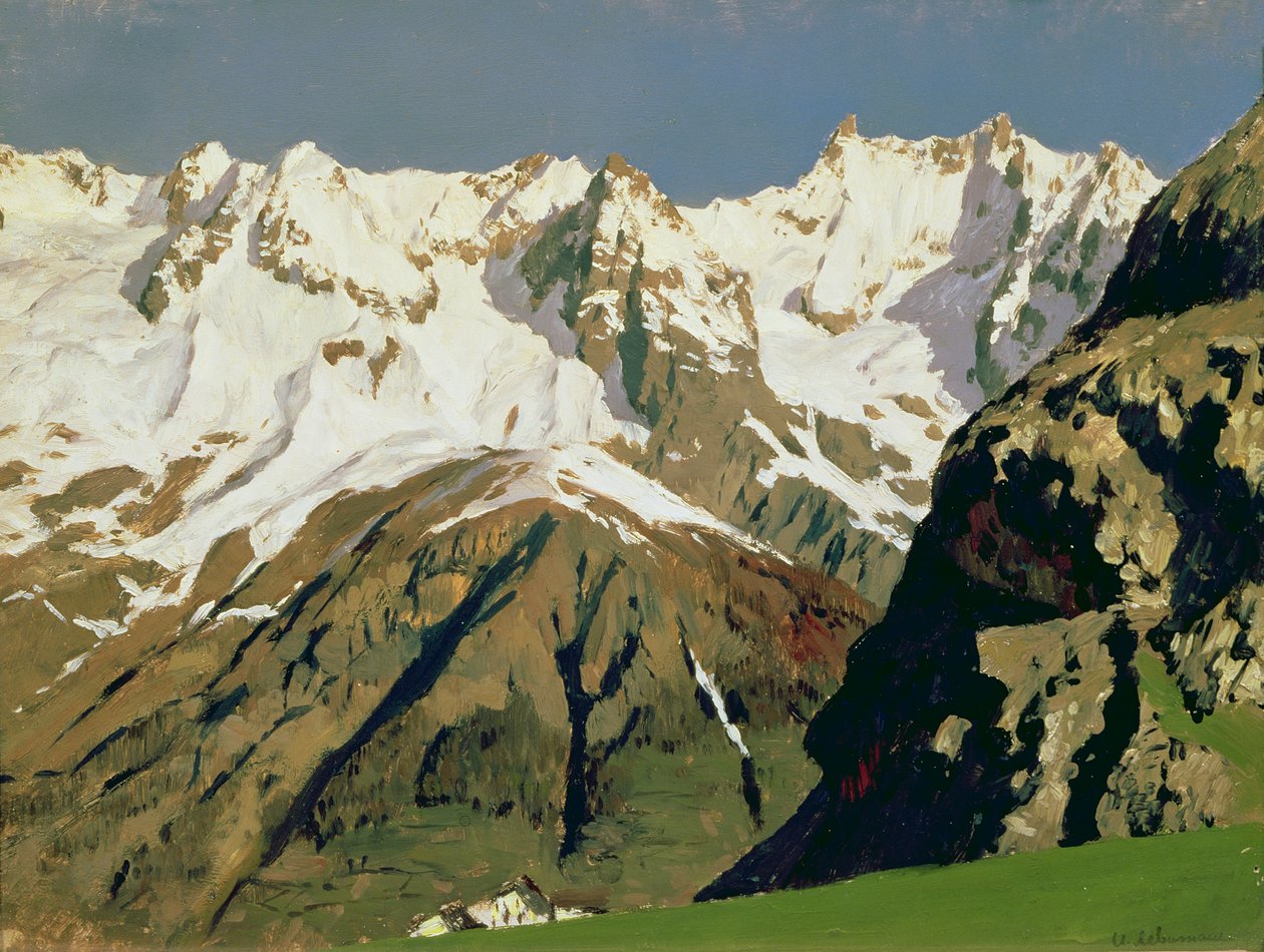 Mont Blanc -vuoret, 1897 tekijältä Isaak Ilyich Levitan