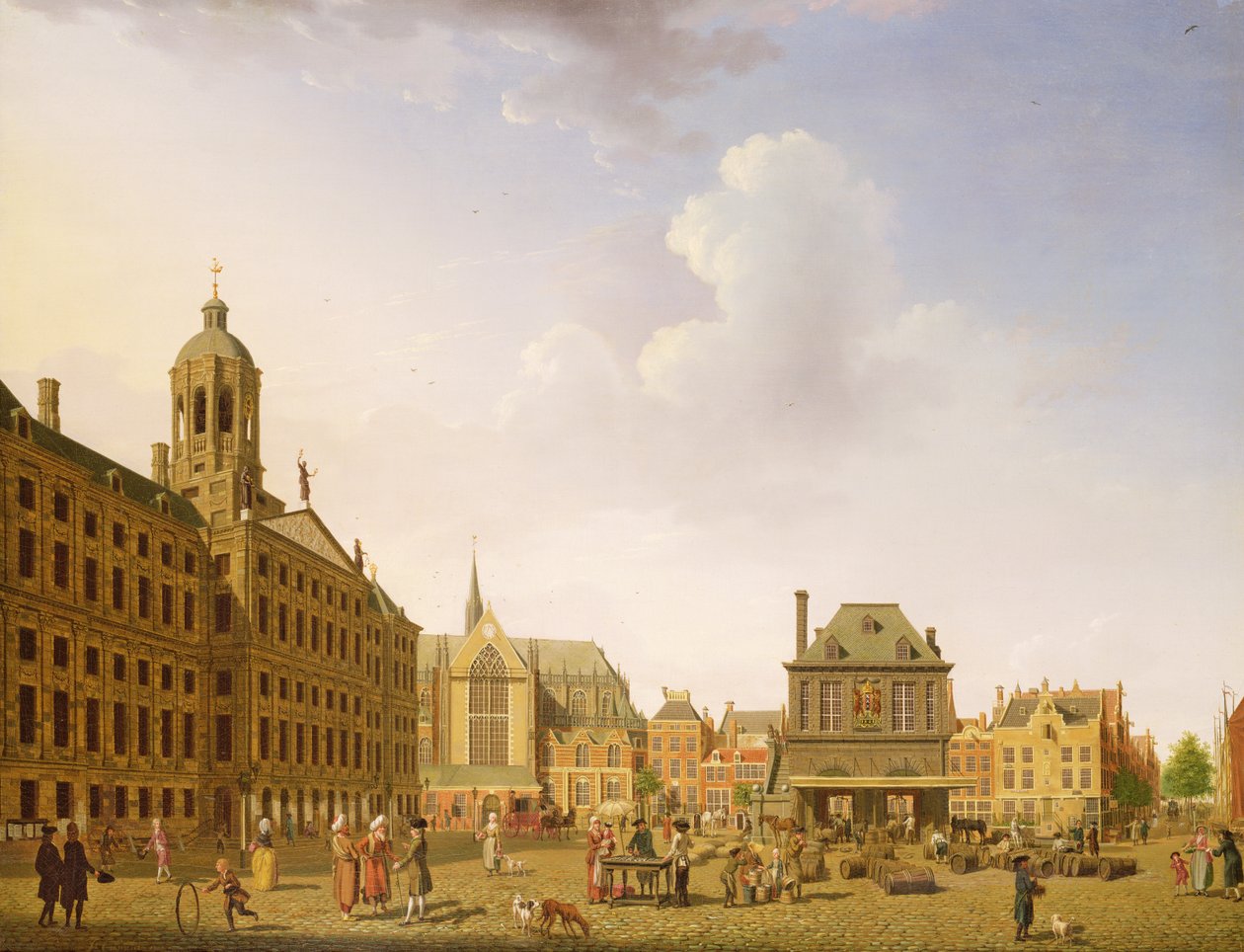 Dam-aukio - Amsterdam, 1782 tekijältä Isaac Ouwater