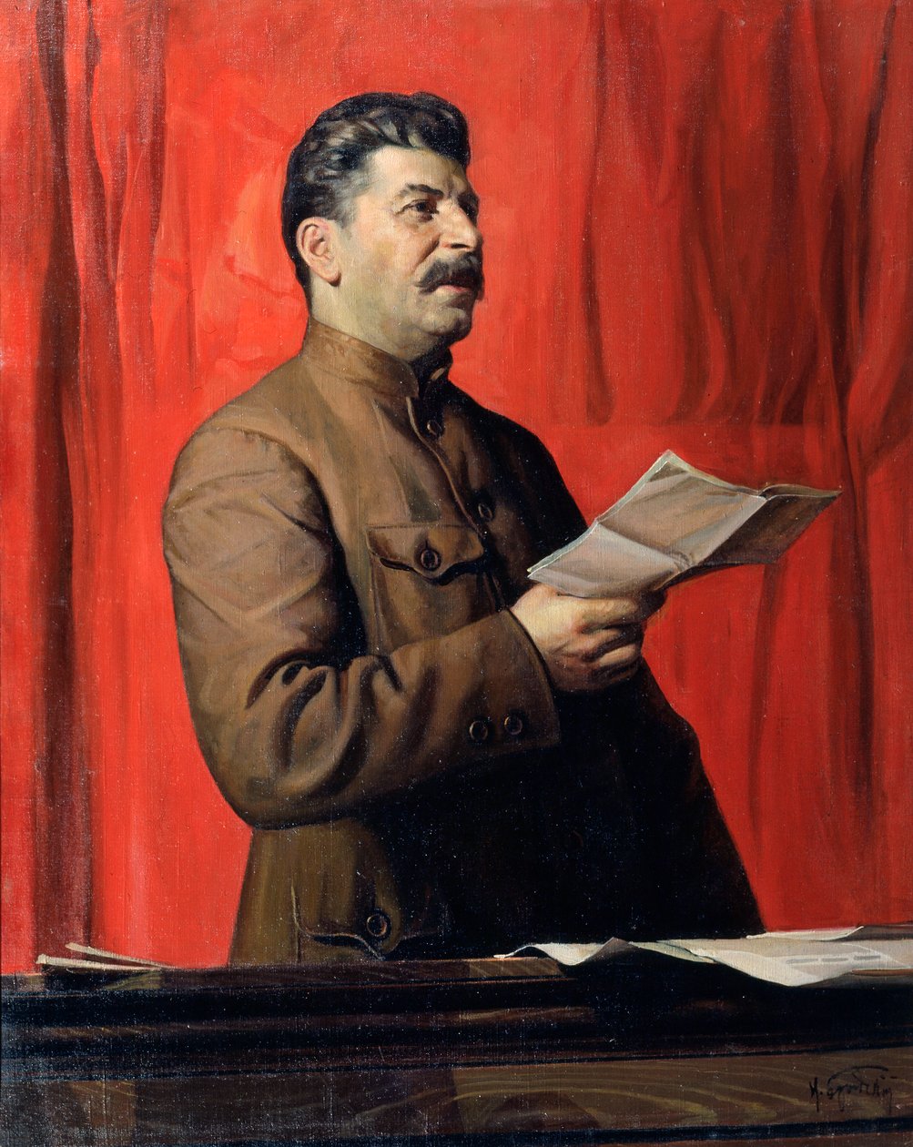 Josif Stalinin muotokuva, 1933. tekijältä Isaak Israilevich Brodsky