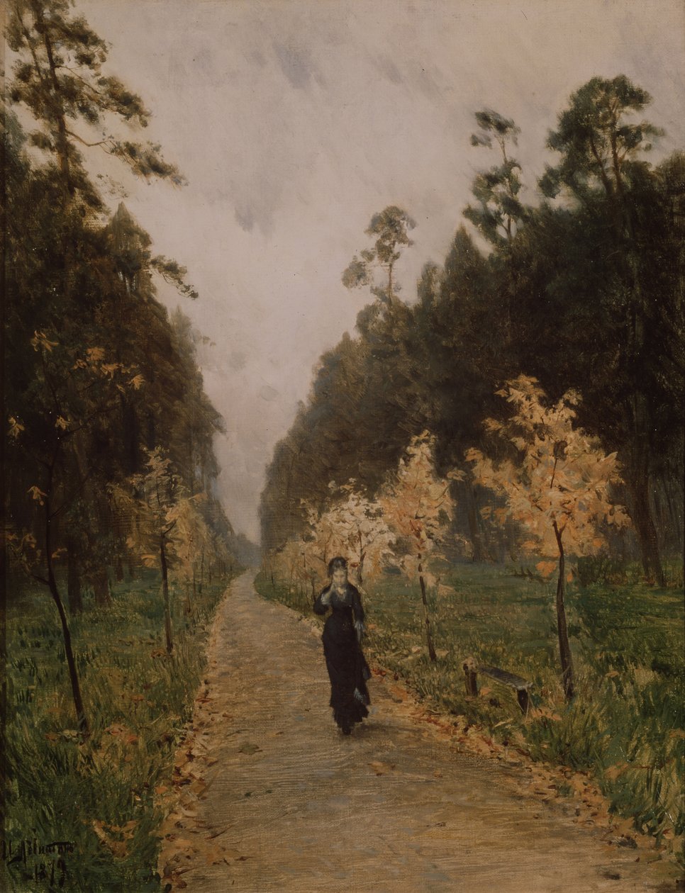 Syksyinen päivä. Sokolniki, 1879 tekijältä Isaak Ilyich Levitan