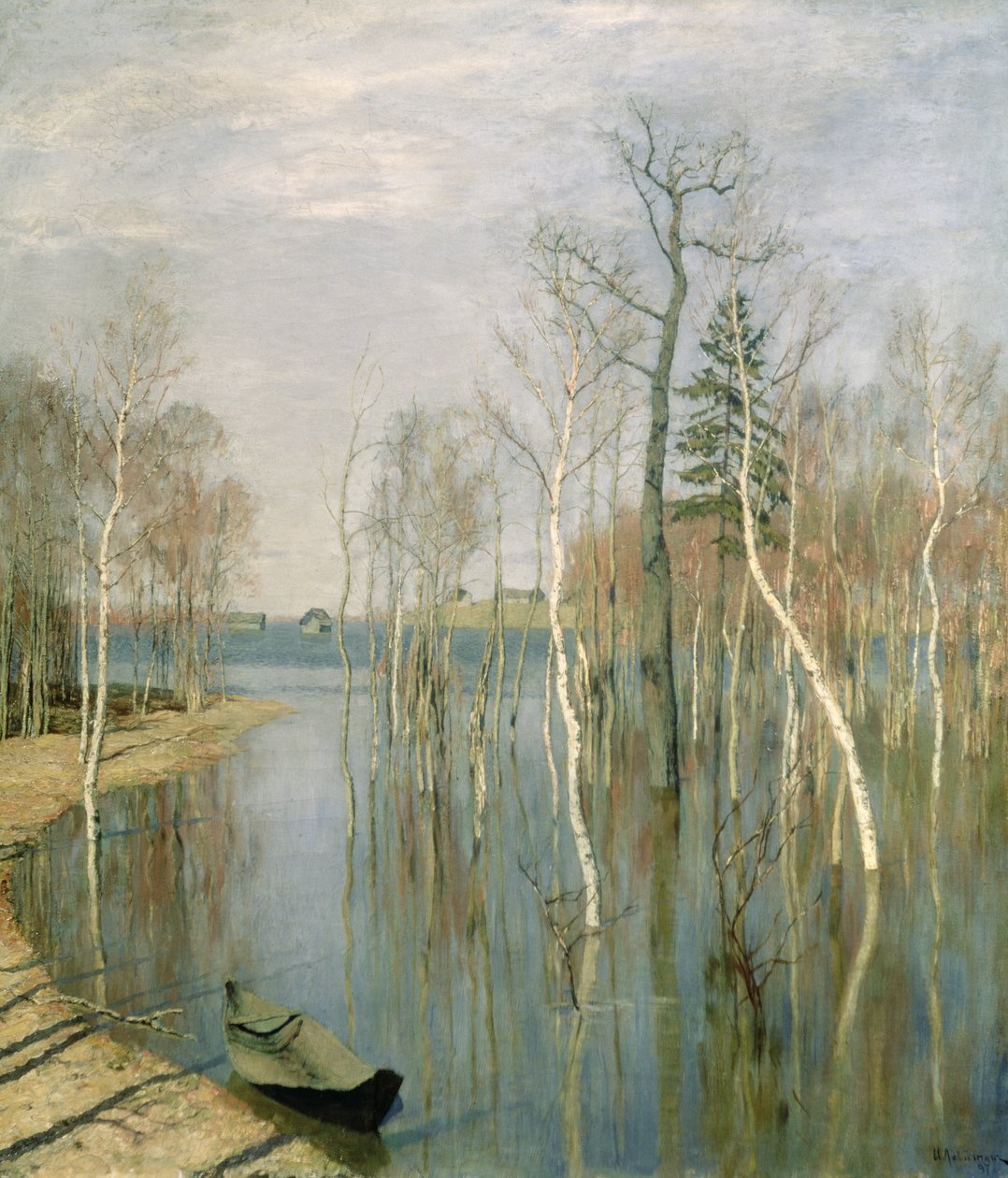 Spring, High Water, 1897 tekijältä Isaak Ilyich Levitan