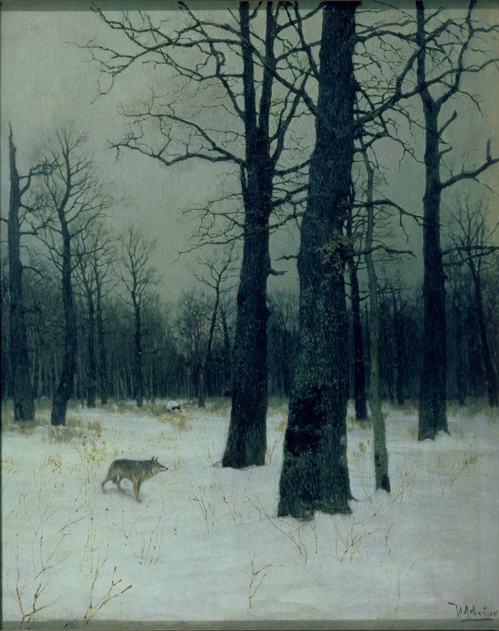 Puu talvella tekijältä Isaak Ilyich Levitan
