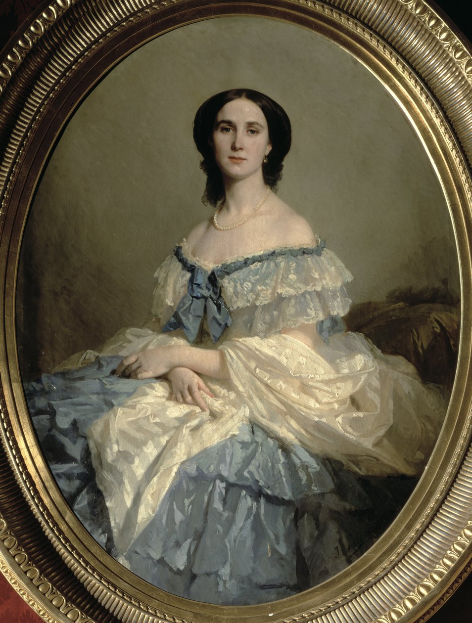 Meksikon keisarinna Charlotte (1840-1927), Belgian Leopold I:n tytär ja Meksikon keisari Maximilianin vaimo (1832-67) tekijältä Isidore Pils
