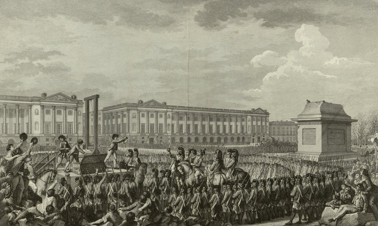 Ludvig XVI: n teloitus tekijältä Isidore Stanislas Helman