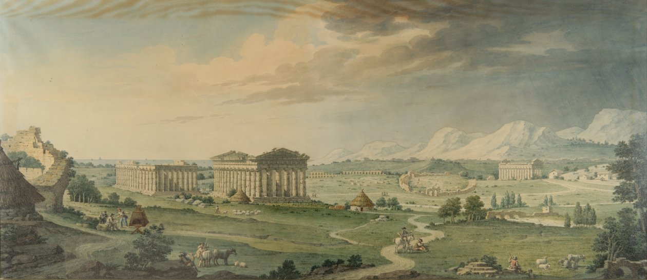 Näkymä Paestumille tekijältä Isidro González Velázquez