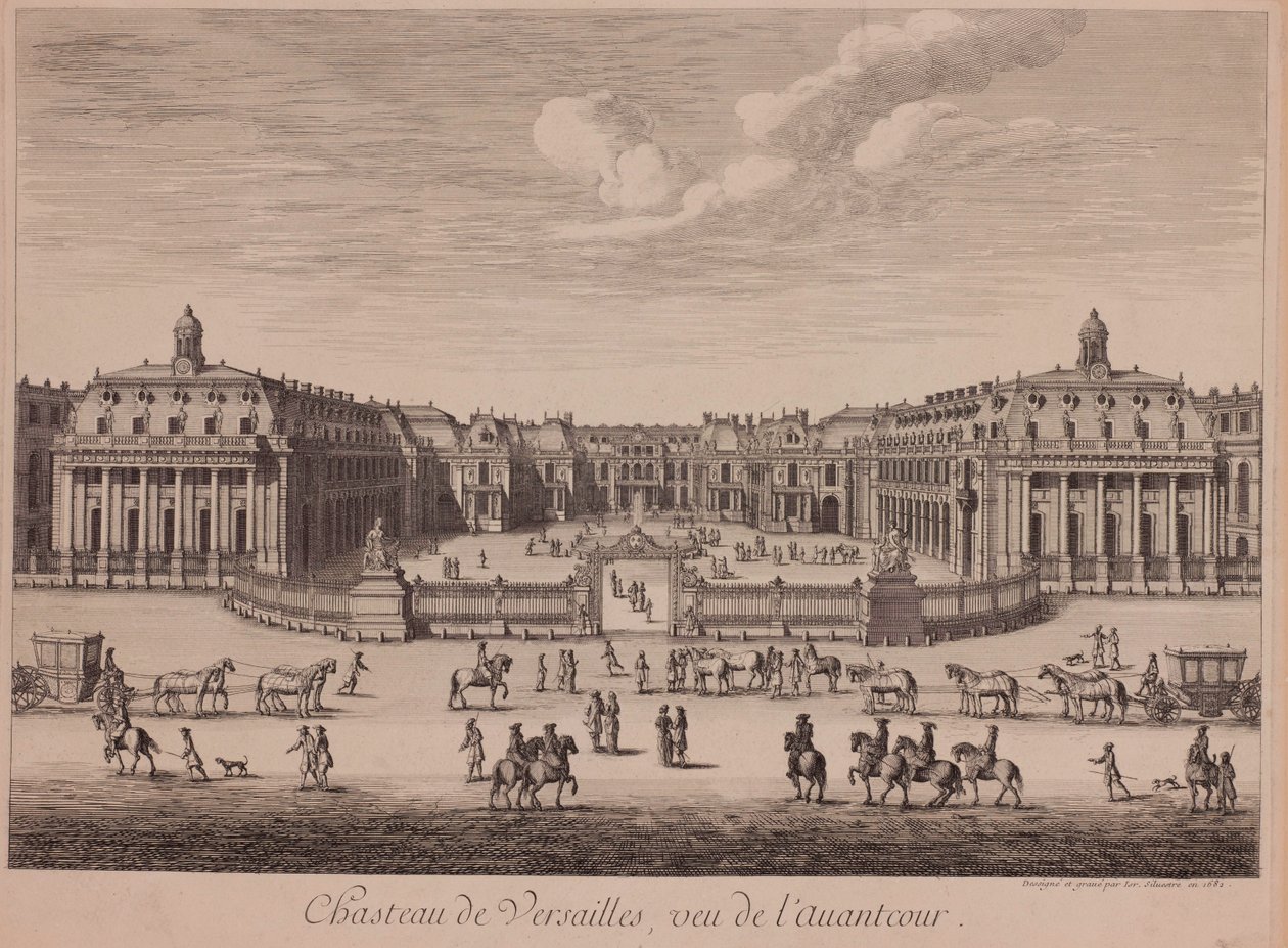 Versailles, 1682 tekijältä Israël Silvestre the Younger