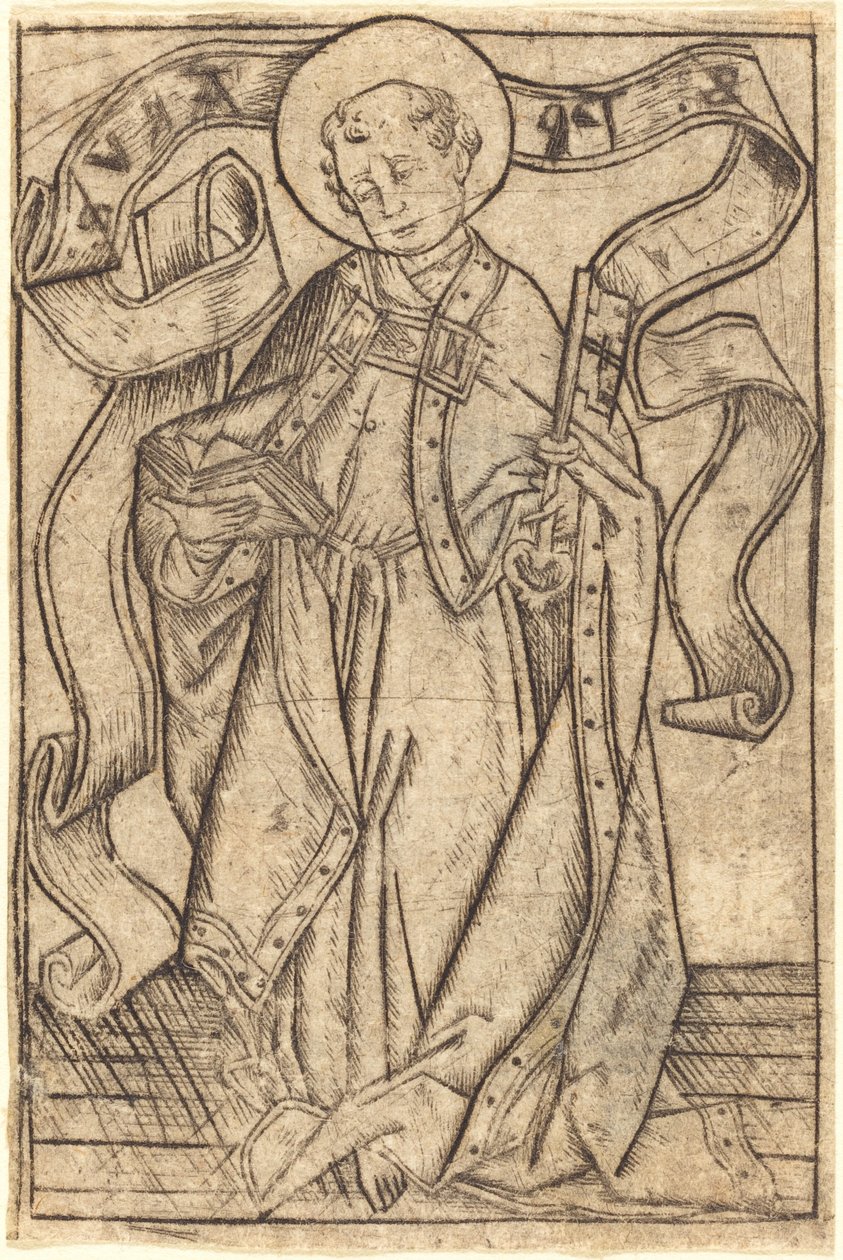 Pyhä Pietari, n. 1465. tekijältä Israhel van Meckenem