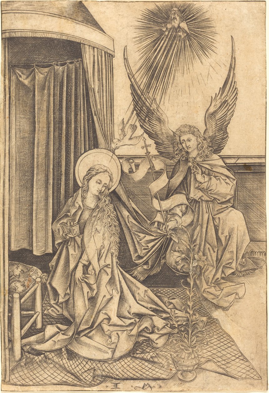 Ilmoitus, n. 14801490. tekijältä Israhel van Meckenem