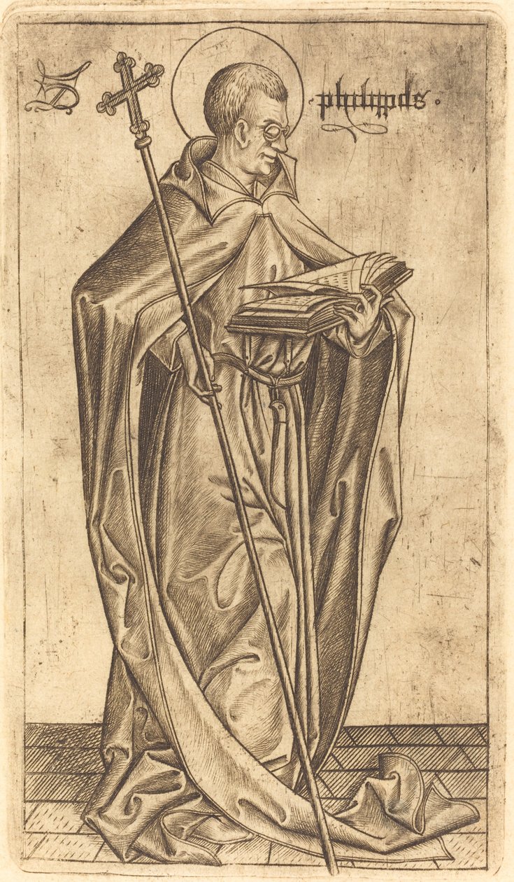 pyhimys Philip tekijältä Israhel van Meckenem after Master E.S.