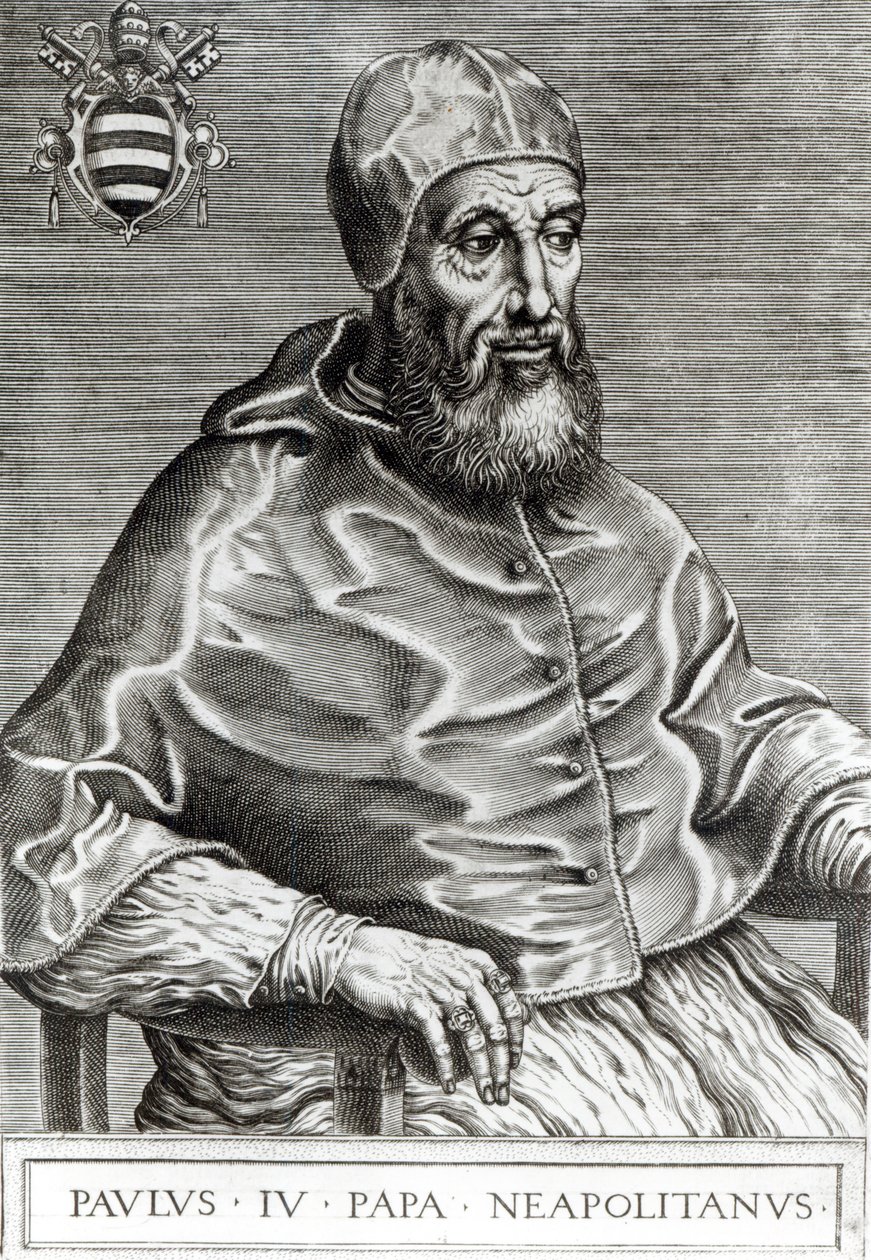 Paavi Pius IV:n muotokuva, 1555 tekijältä Italian School