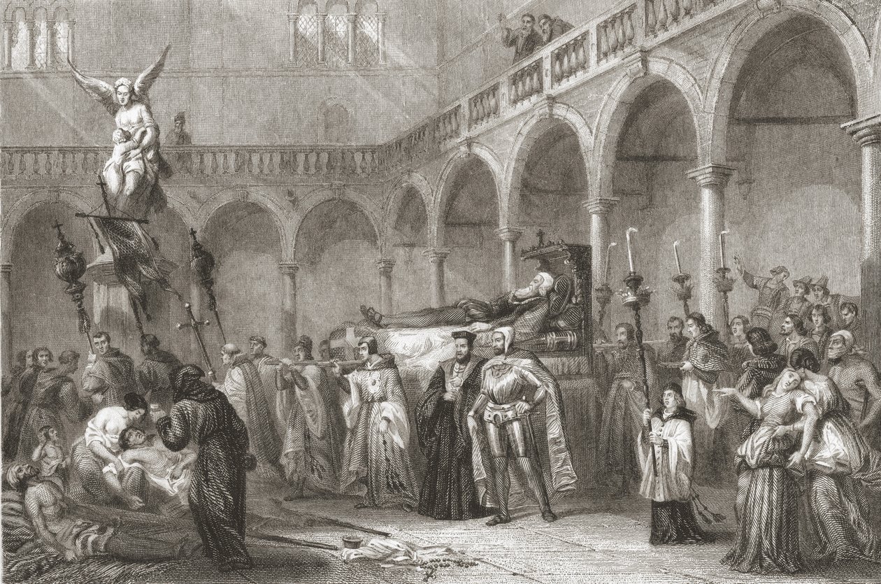 Tizianin hautajaiset (n. 1488-1576) tekijältä Italian School