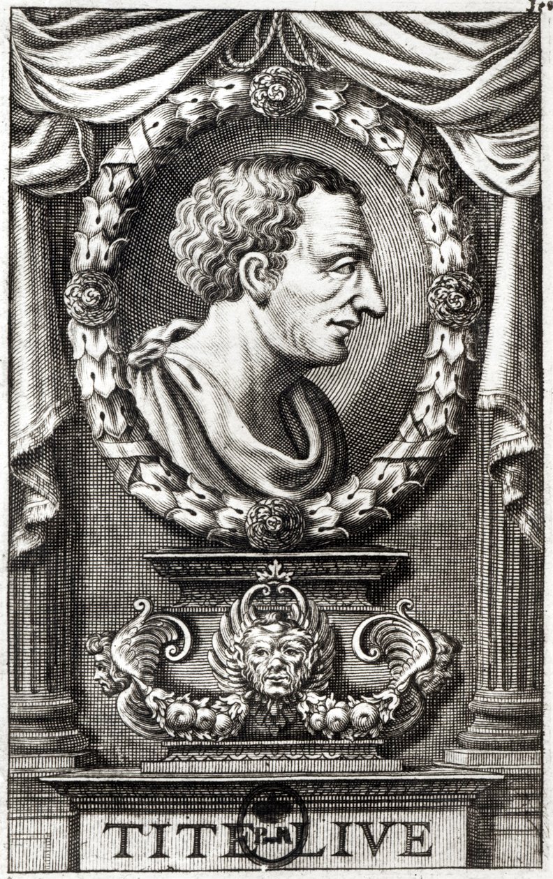 Titus Livius, joka tunnetaan nimellä Liivius (59 eKr. - 17 jKr.). tekijältä Italian School
