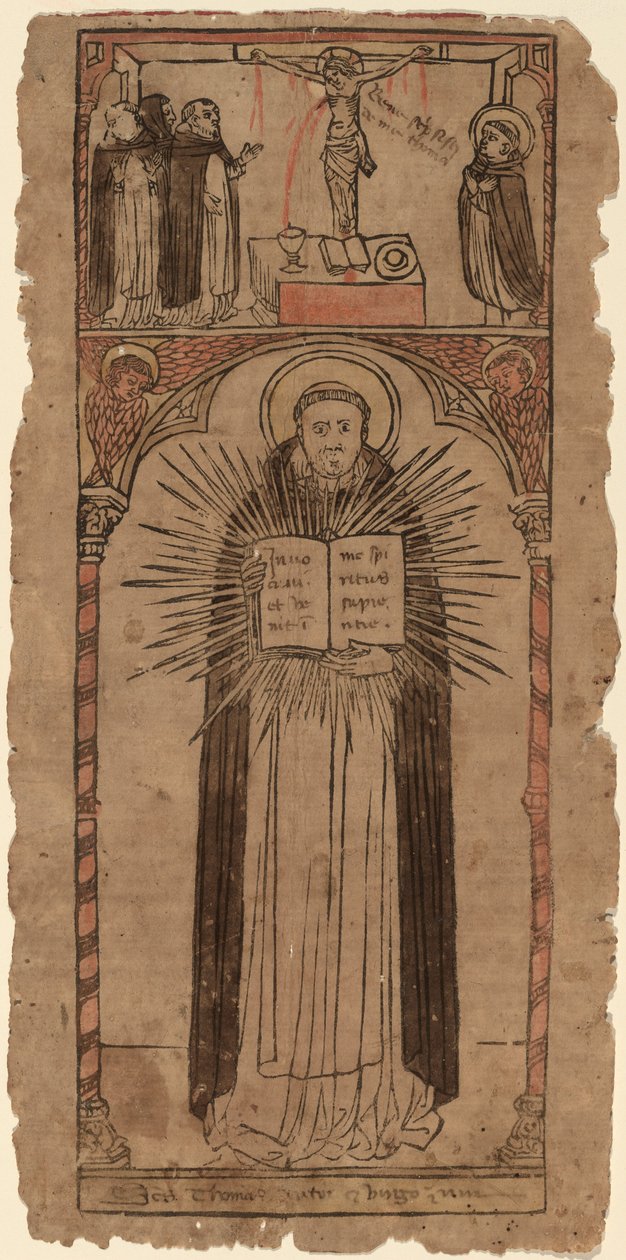 Pyhä Tuomas Akvinolainen tekijältä Italian 15th Century