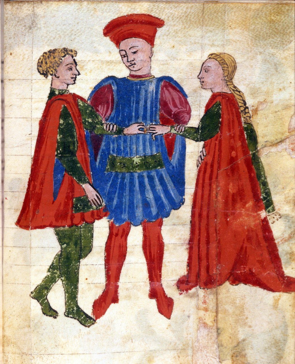 Juutalainen vihkiseremonia (vellum) tekijältä Italian School
