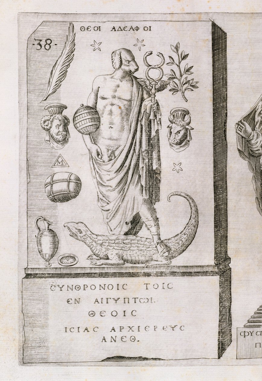 Apollo koiran pään kanssa, 1589 tekijältä Italian School