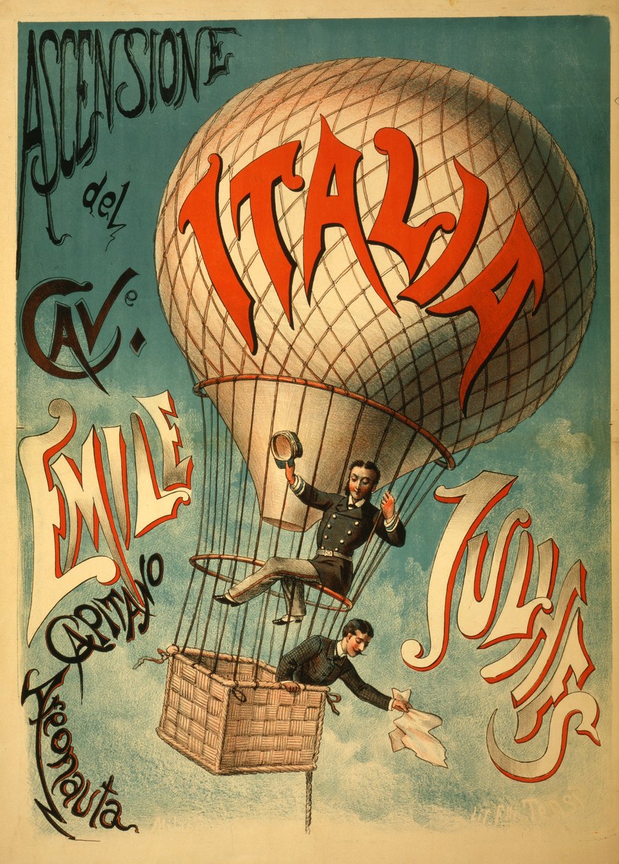 Emile Julhes, Aeronaut, n. 1890 tekijältä Italian School