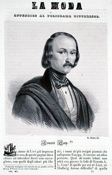 Ernesto Coop, kaivertaja G. Riccio (litografia). tekijältä Italian School