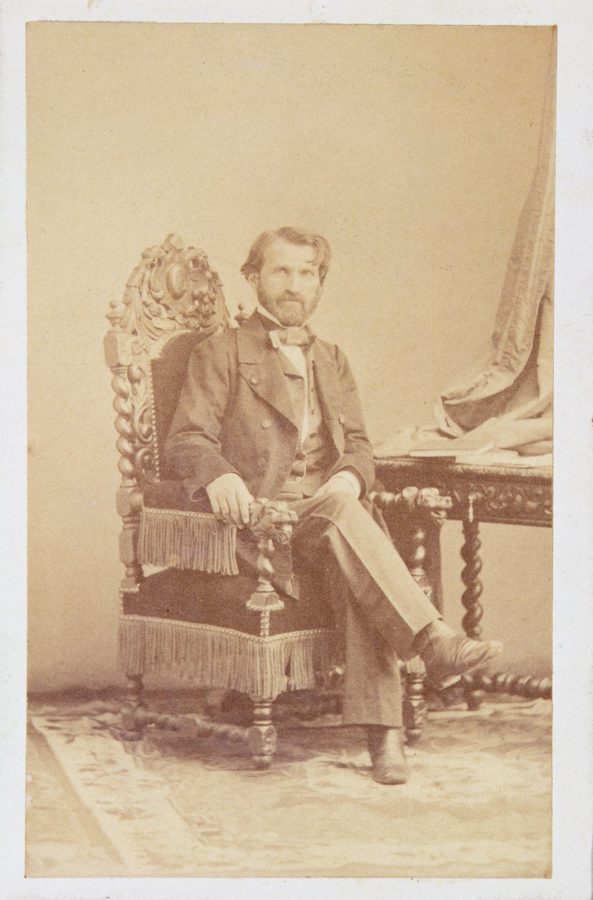Giuseppe Verdi (1813-1901) n. 1860 (seepiakuva) tekijältä Italian School