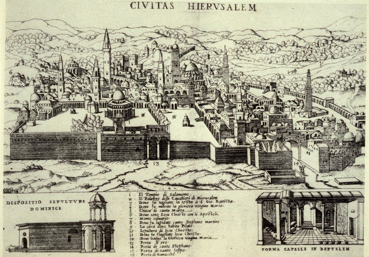 Jerusalem, 1581 tekijältä Italian School