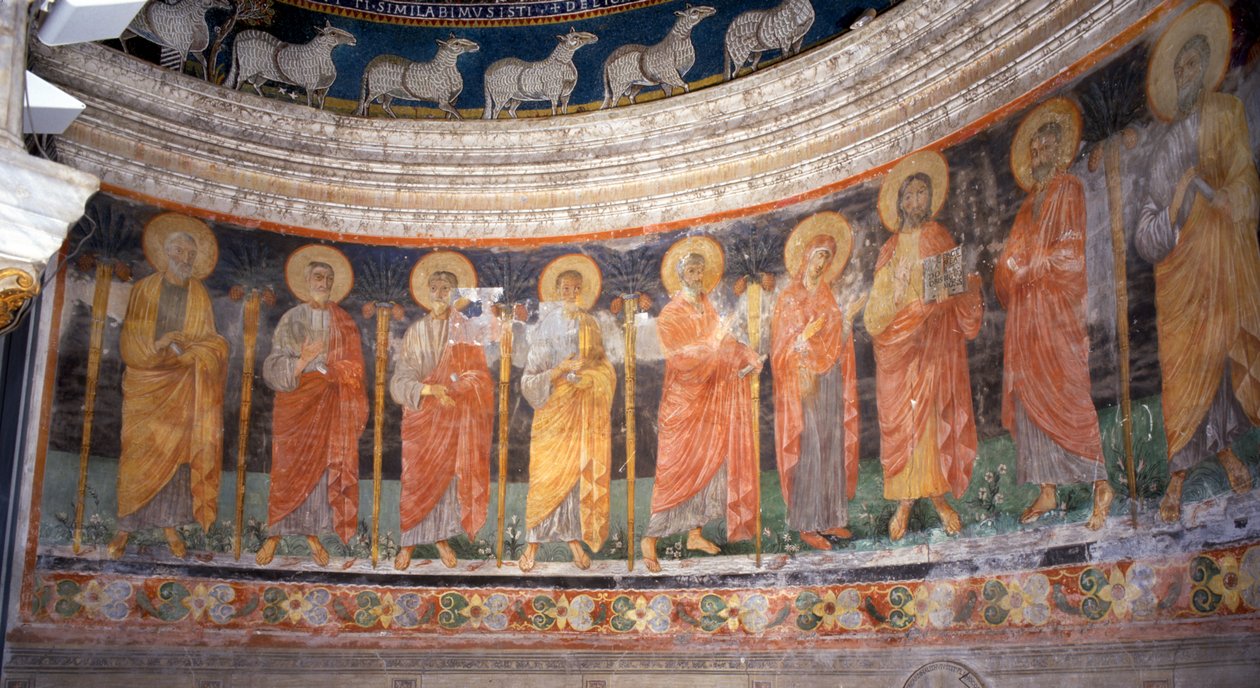 Jeesus ja Maria kahdentoista apostolin joukossa tekijältä Italian School