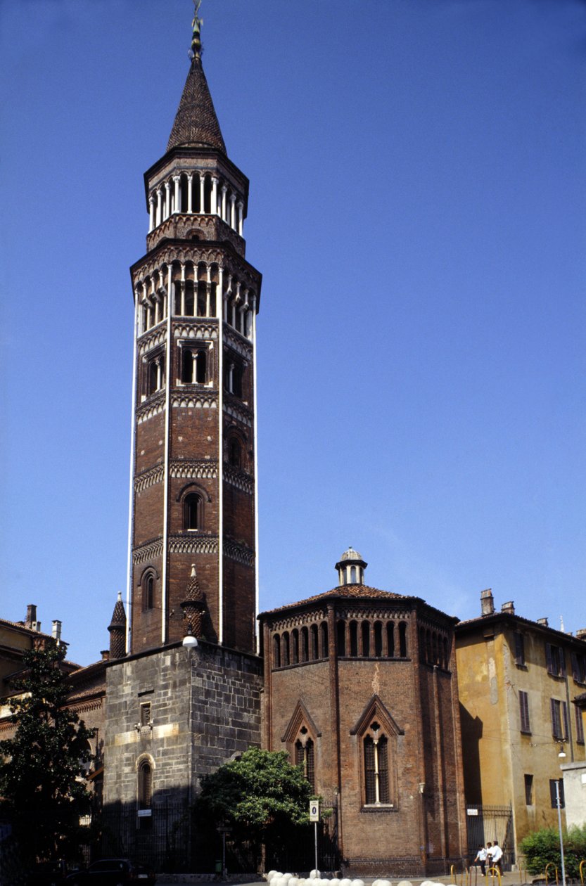 Milano: San Gottardon kellotorni. tekijältä Italian School