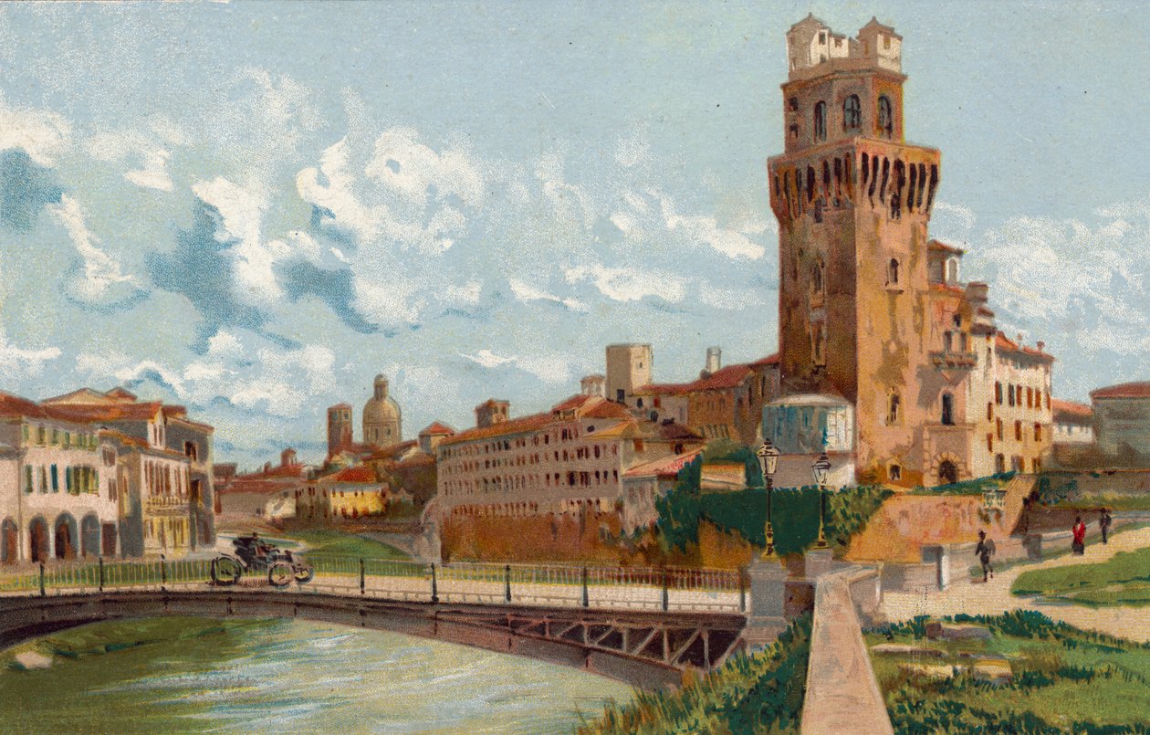 Padova / Padova: R Tähtitieteellinen observatorio (chromolitho). tekijältä Italian School