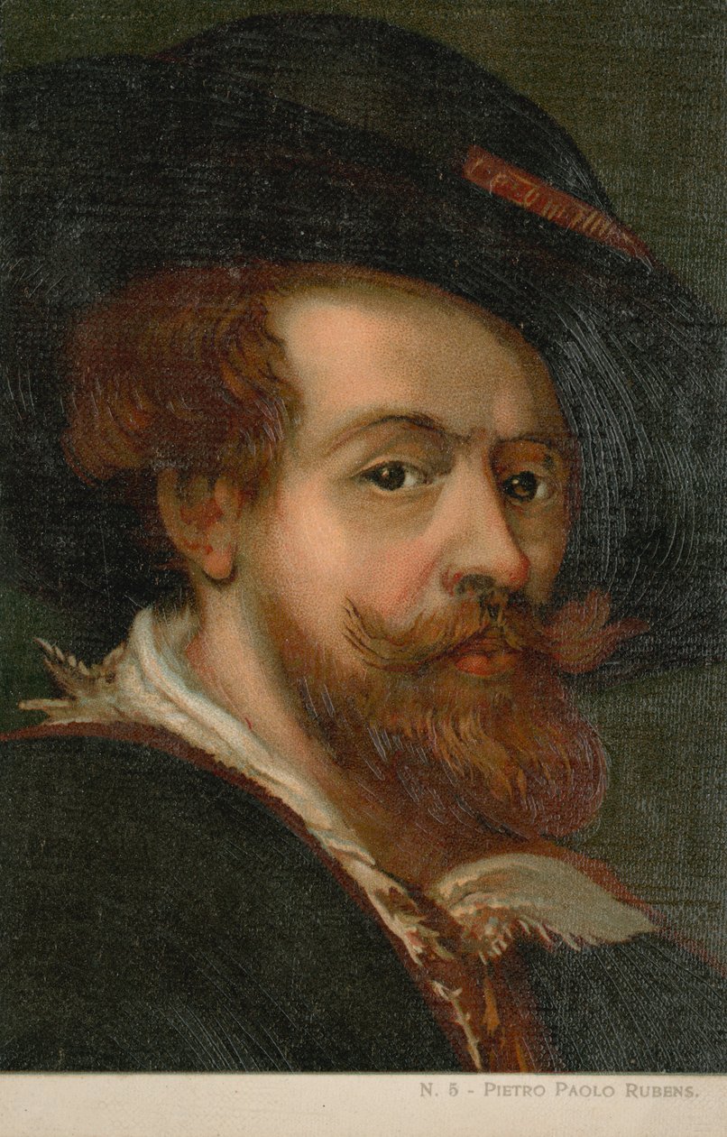 Peter Paul Rubens, flaamilainen taiteilija (kromoliitti) tekijältä Italian School