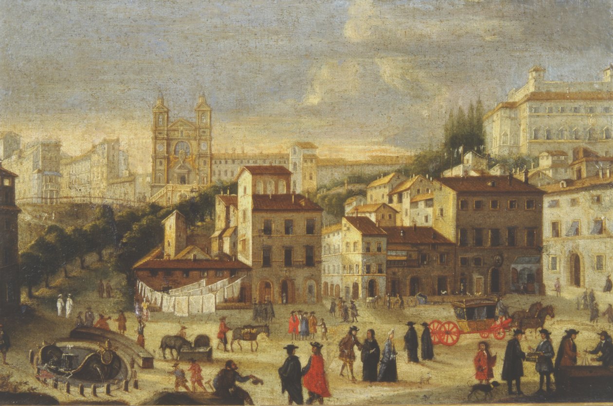 Piazza di Spagna ja Trinita dei Monti tekijältä Italian School