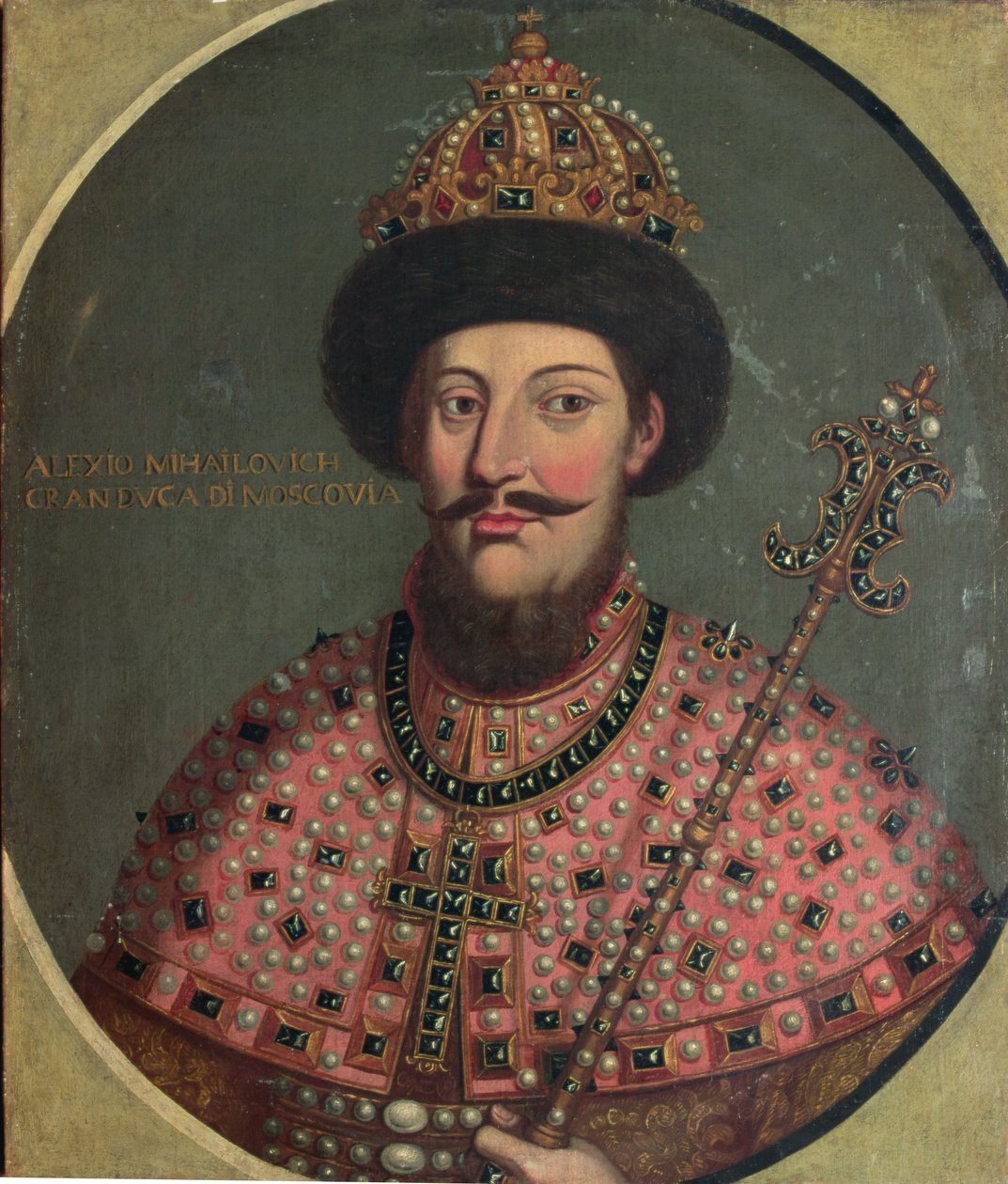 Tsaari Aleksei Mihailovitšin muotokuva (1629) tekijältä Italian School