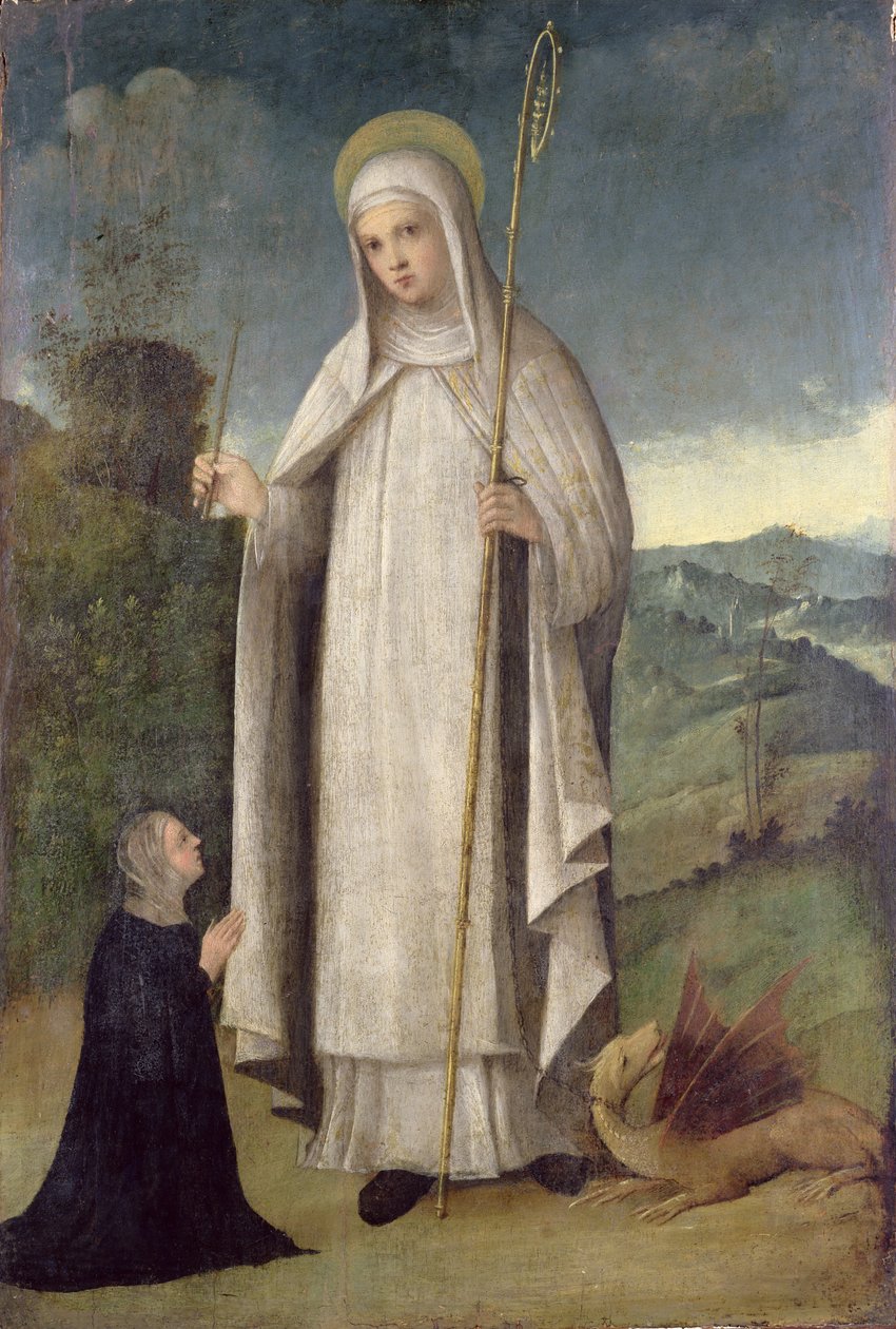 St. Margaret, n. 1500 (paneeli) tekijältä Italian School