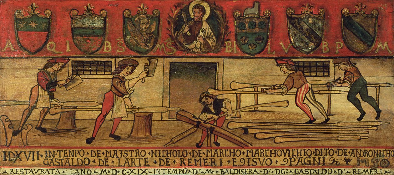 Oar Makers (paneeli) tekijältä Italian School