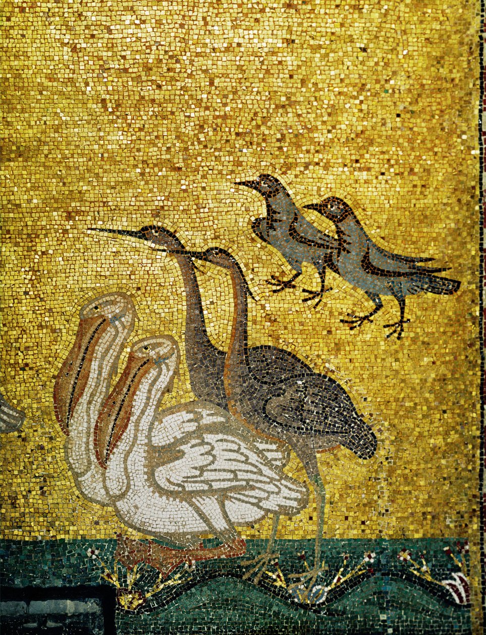 Erilaisia lintuja ... (mosaiikki) tekijältä Italian School