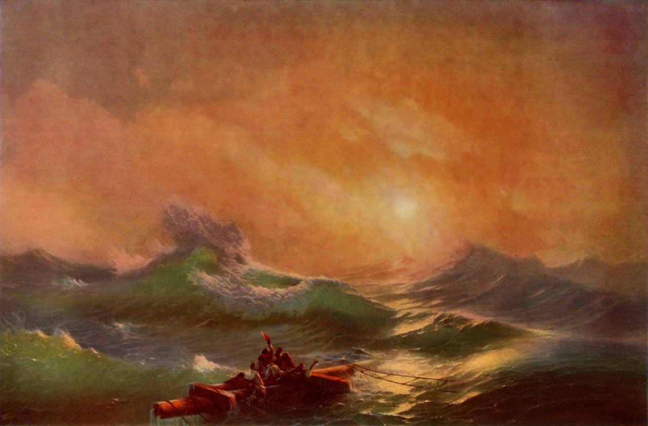 Yhdeksäs aalto, 1850, 1965. tekijältä Ivan Ayvazovsky